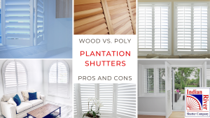 Wood or Poly Plantation Shutters